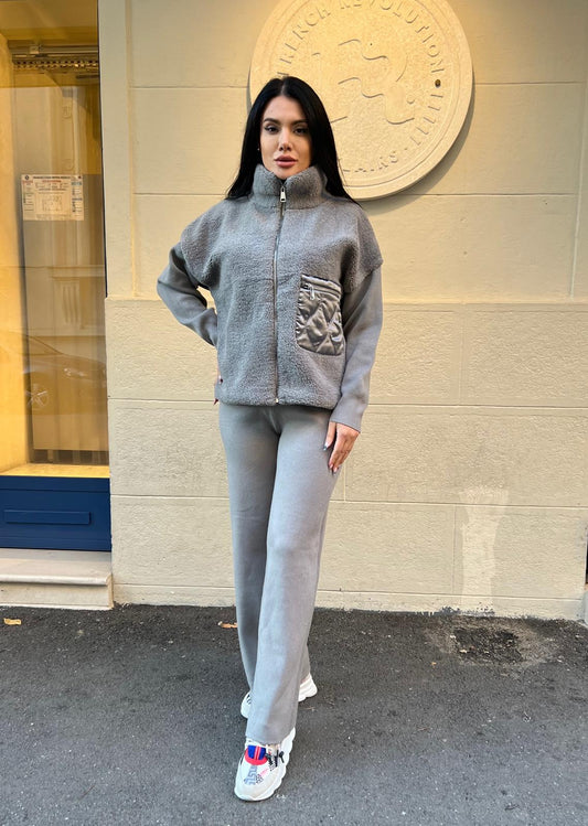 COMPLEU KATE - GRI - Magazin de haine online