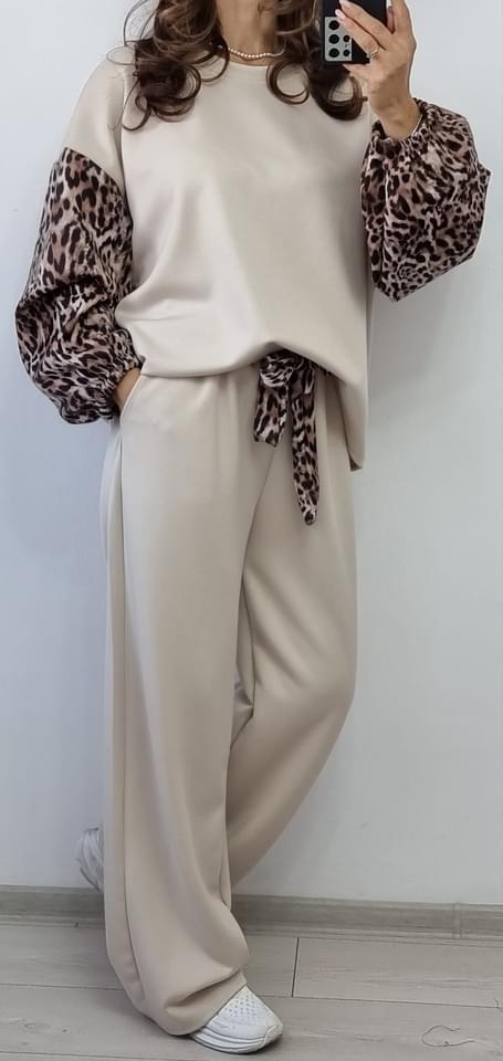 COMPLEU LEOPARD DIN BUMBAC - Magazin de haine online