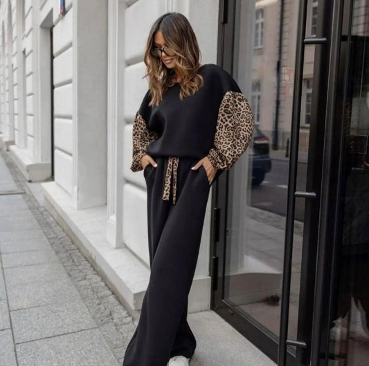 COMPLEU LEOPARD DIN BUMBAC - Magazin de haine online