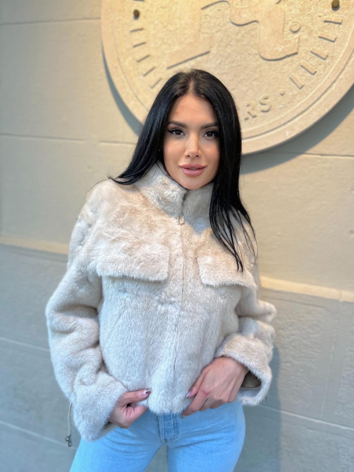 GEACA BLANA ECOLOGICA - BEIGE - Magazin de haine online