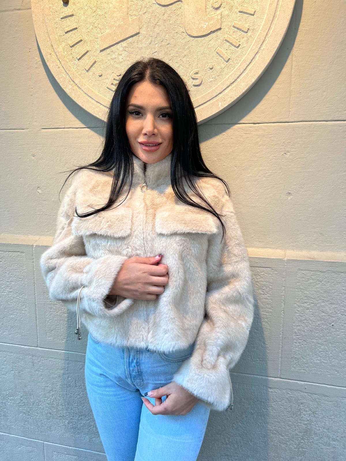 GEACA BLANA ECOLOGICA - BEIGE - Magazin de haine online