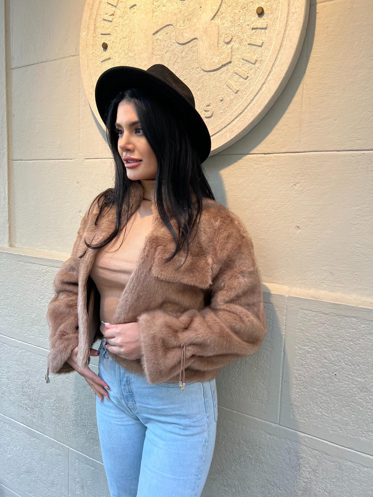 GEACA BLANA ECOLOGICA - BROWN - Magazin de haine online