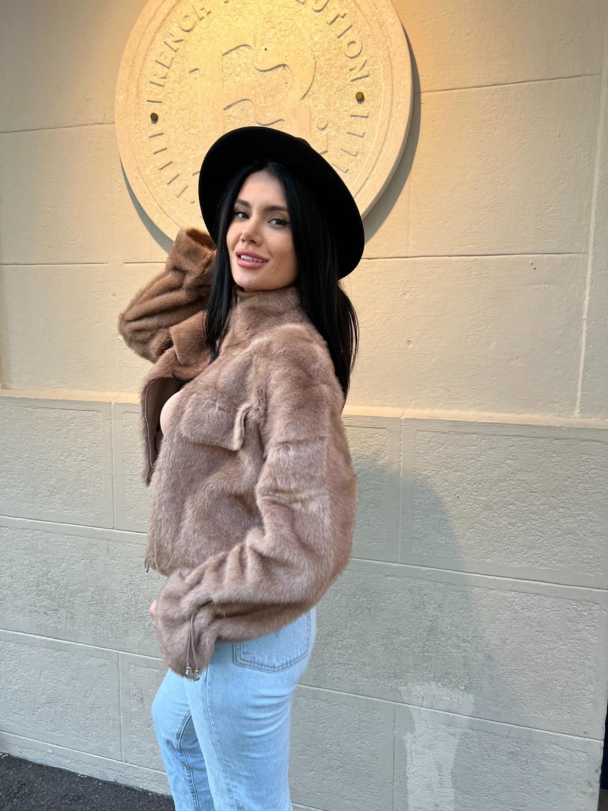 GEACA BLANA ECOLOGICA - BROWN - Magazin de haine online