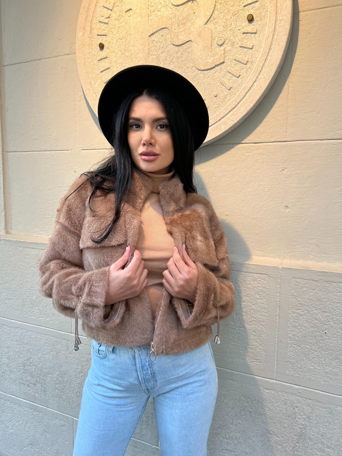 GEACA BLANA ECOLOGICA - BROWN - Magazin de haine online